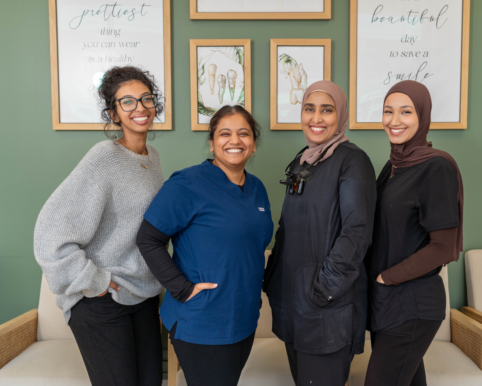 SmileHaven Dentistry team together