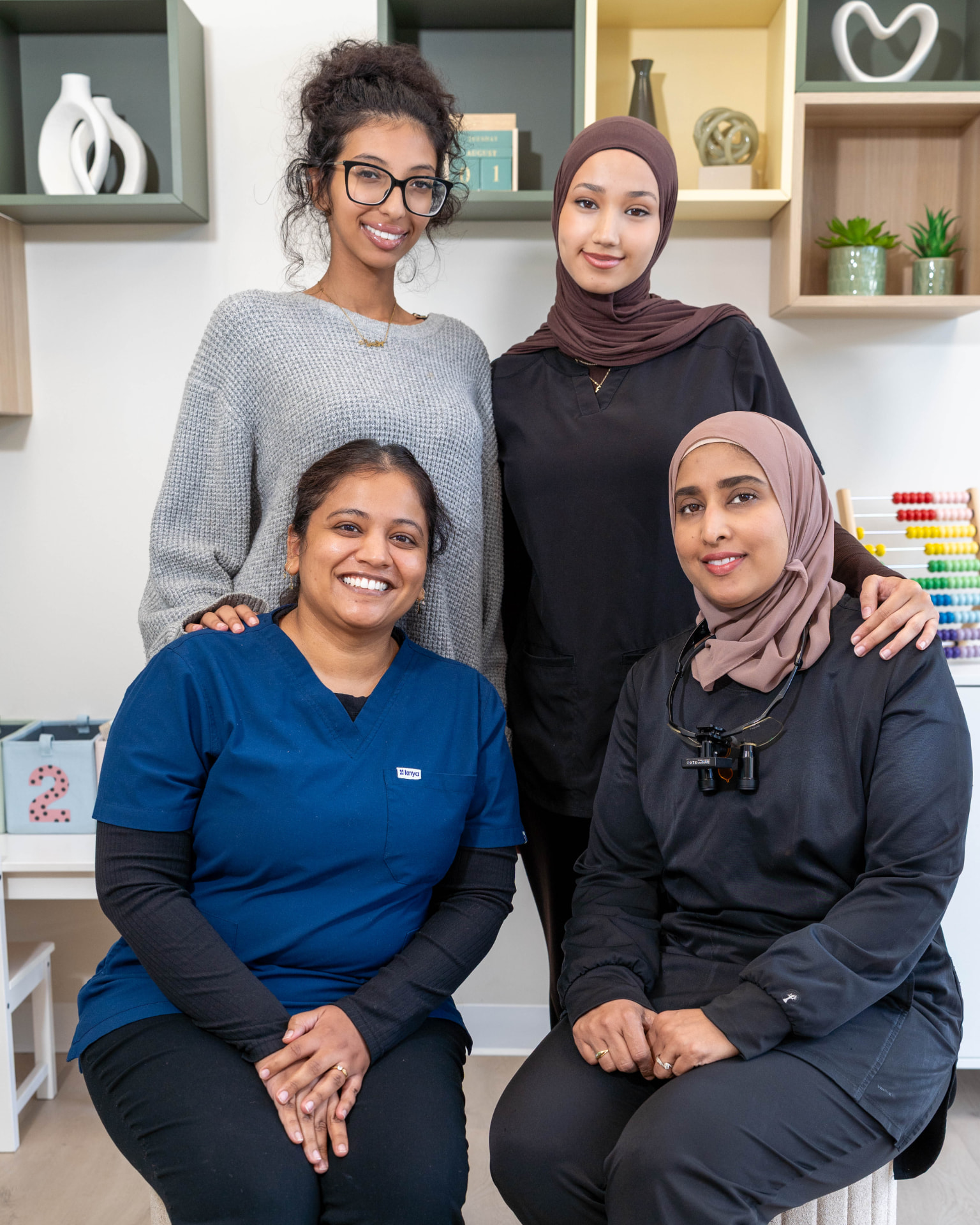 The SmileHaven Dentistry team together at the clinic